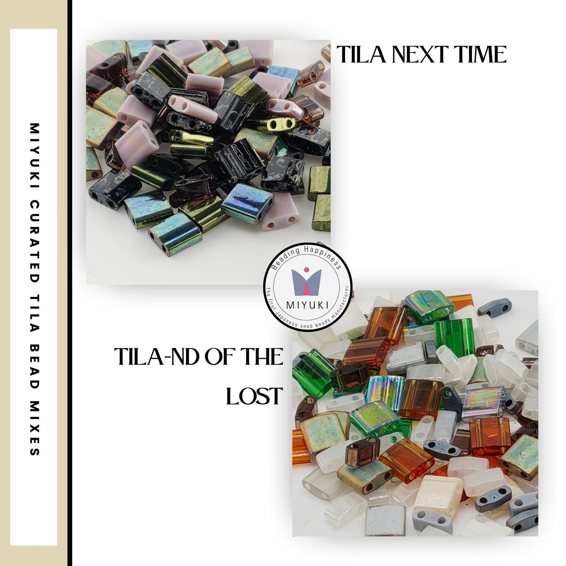 Miyuki Tila, Half-Tila & Quarter-Tila Bead Mixes | 7.5g