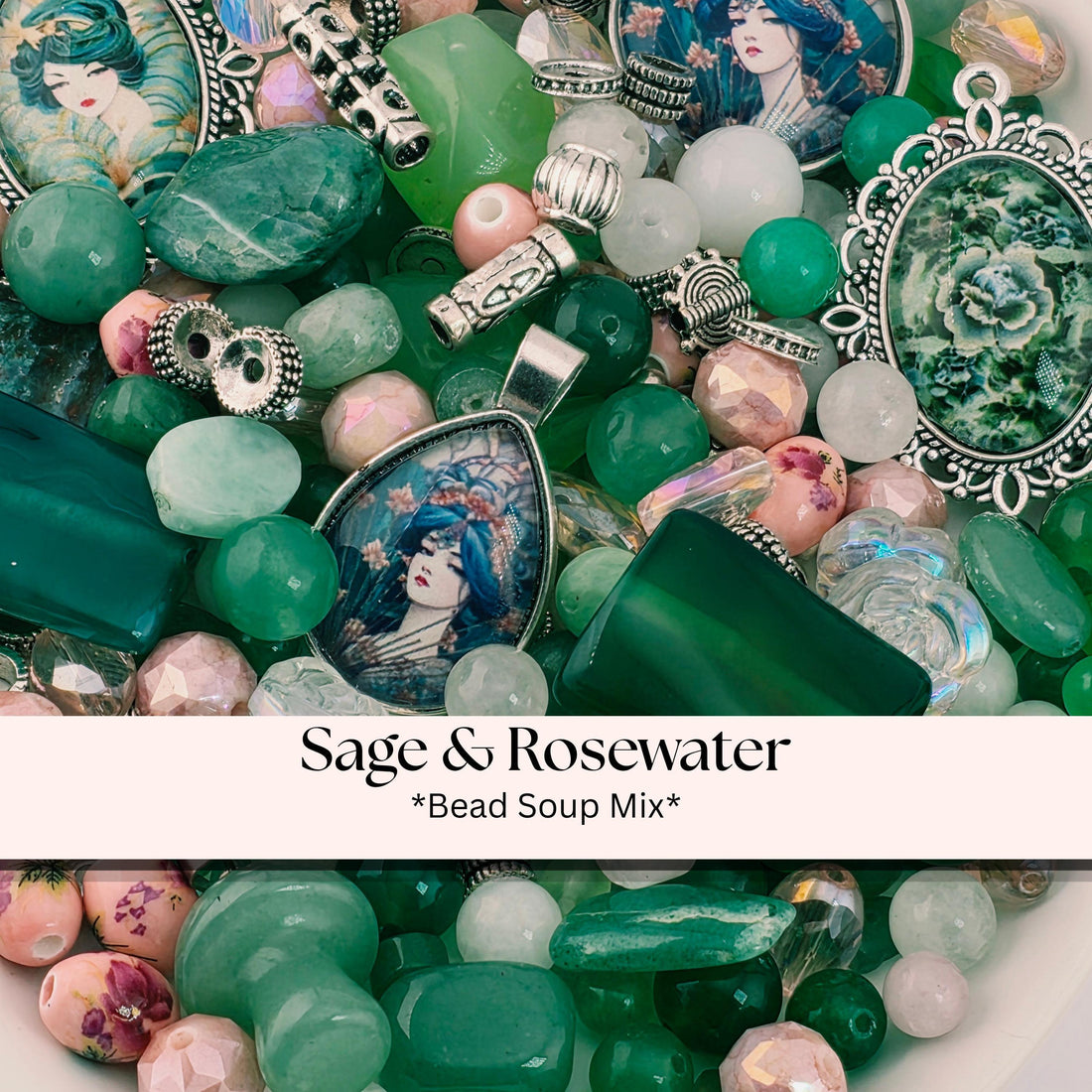 1 Good Fortune Gemstone Bead Mix: Colorful Semi-Precious Stones, 2 oz