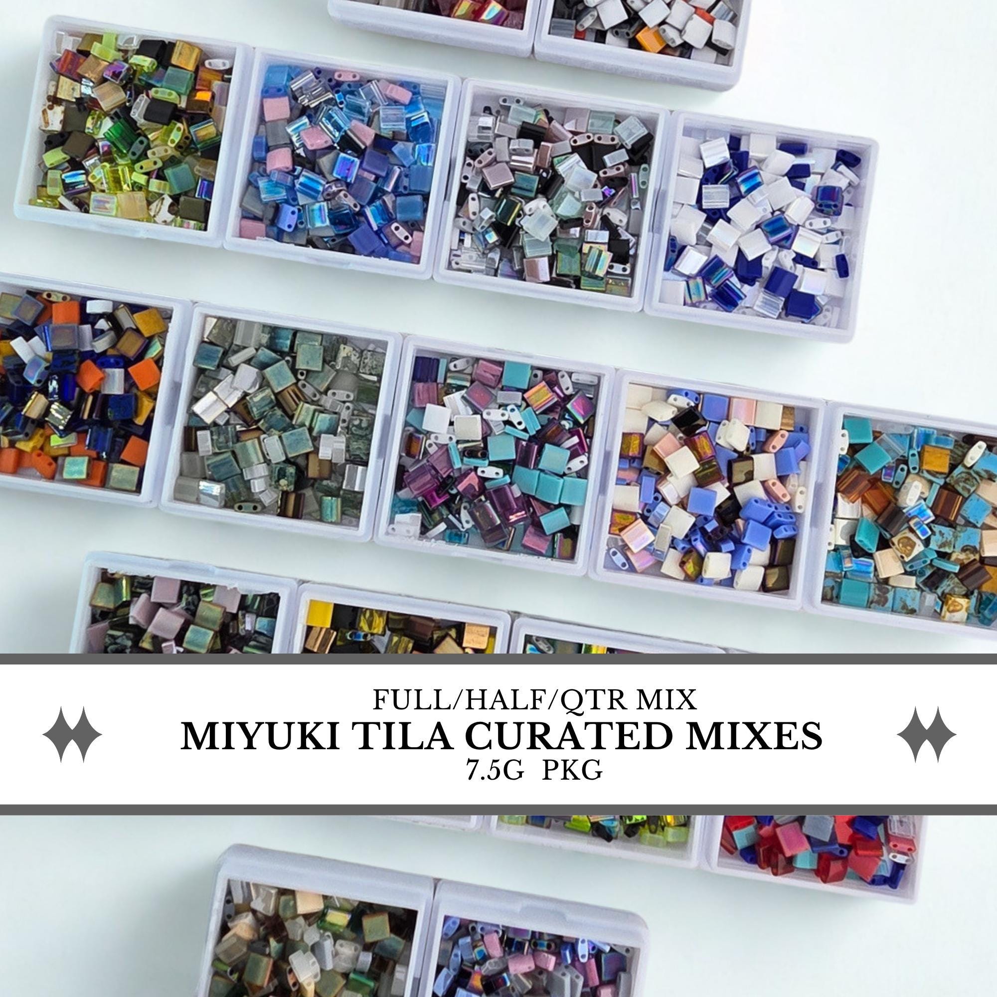 Miyuki Tila, Half-Tila & Quarter-Tila Bead Mixes | 7.5g