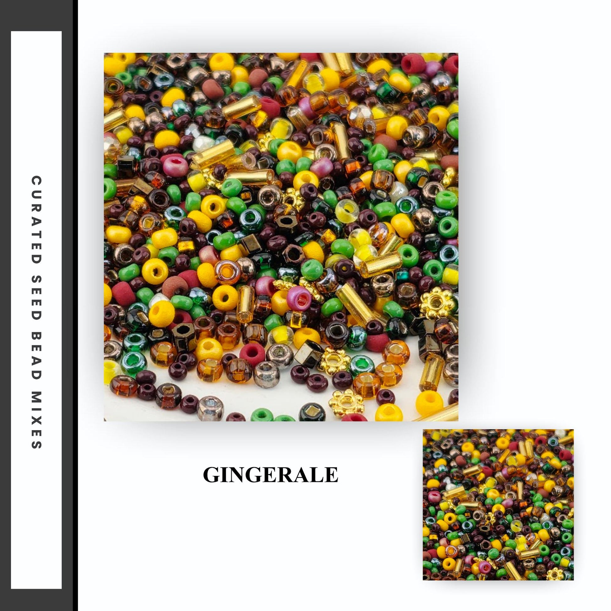 Seed Bead Mixes - Assorted Size and Shape Glass Beads for Loom Weaving, Fringe Earrings, & Jewelry Making - Multi-Color 20g Bag