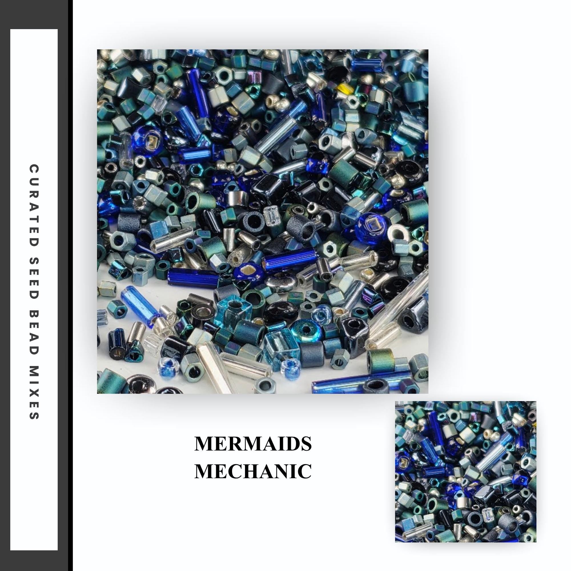 Seed Bead Mixes - Assorted Size and Shape Glass Beads for Loom Weaving, Fringe Earrings, & Jewelry Making - Multi-Color 20g Bag