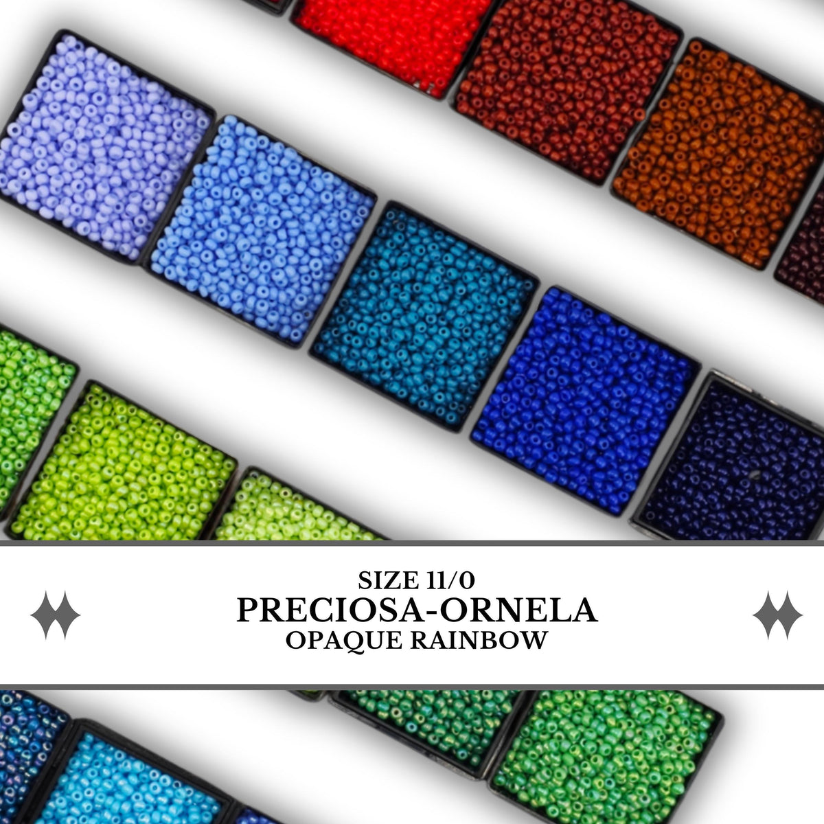 Preciosa-Ornela Opaque 11/0 Glass Seed Beads 15g. Select individually or select them all!