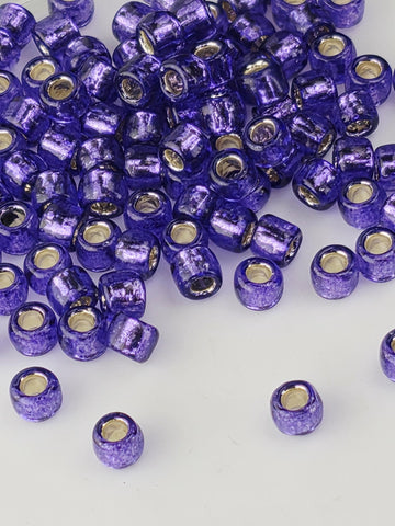 TOHO Round 6/0 Tube 2.5" : Silver-Lined Purple
