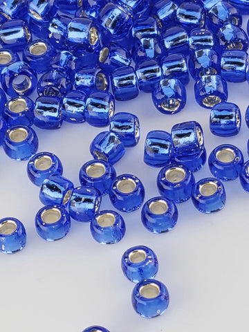 TOHO Round 6/0 Tube 2.5" : Silver-Lined Sapphire