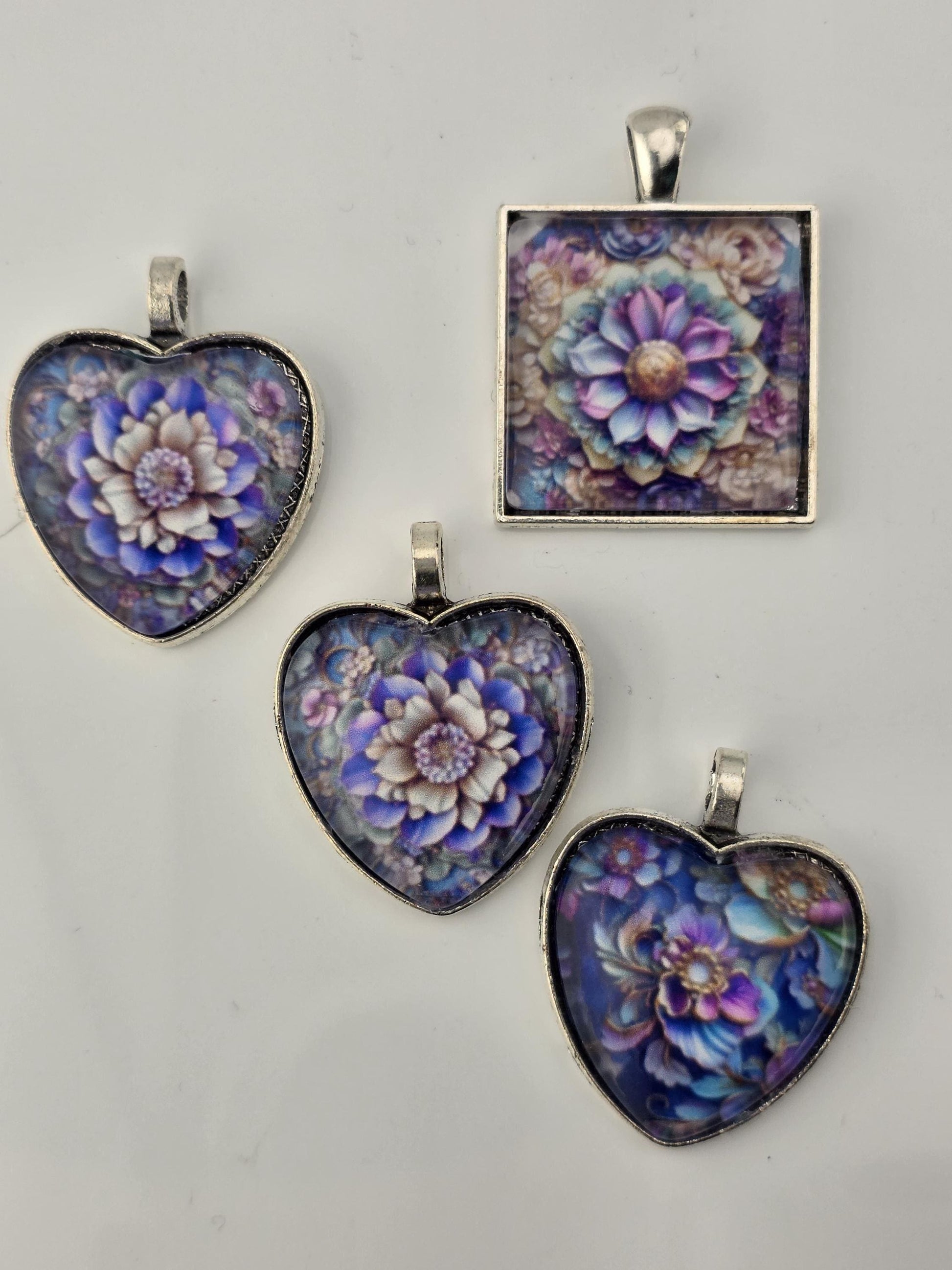 True Blue Bead Soup Mix | Cobalt Blue Glass Beads | Murano Heart and Sentiment Charm Pendants | DIY Jewelry Making | Learise Curated Mix