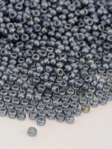 Transparent Black Luster | Size 11 | 15g | Preciosa-Ornela Glass Seed Beads | Czech Seed Beads | Bead Weaving Embroidery Supply