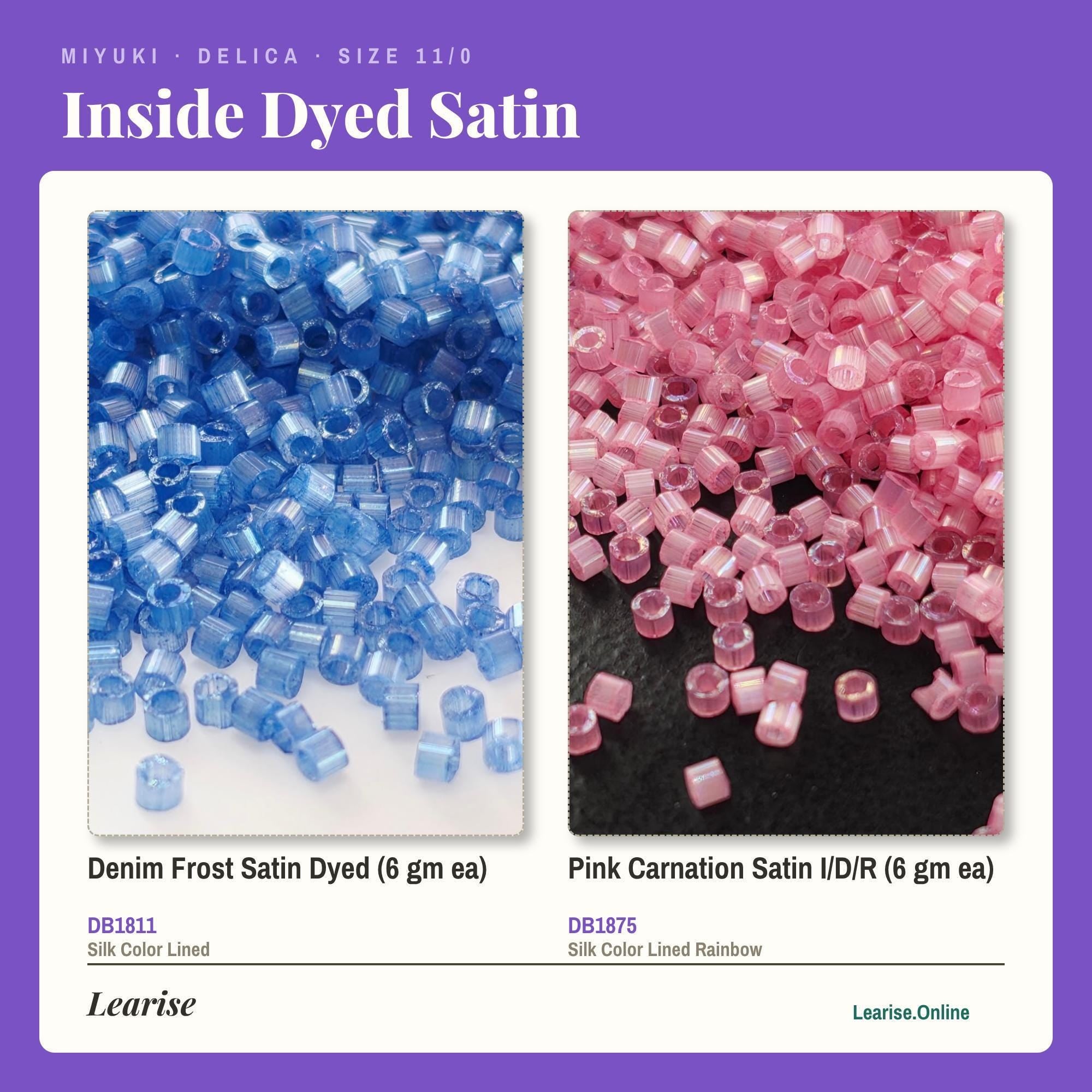 Miyuki Delica Seed Beads: Satin Finish, 6g for Jewelry Making
