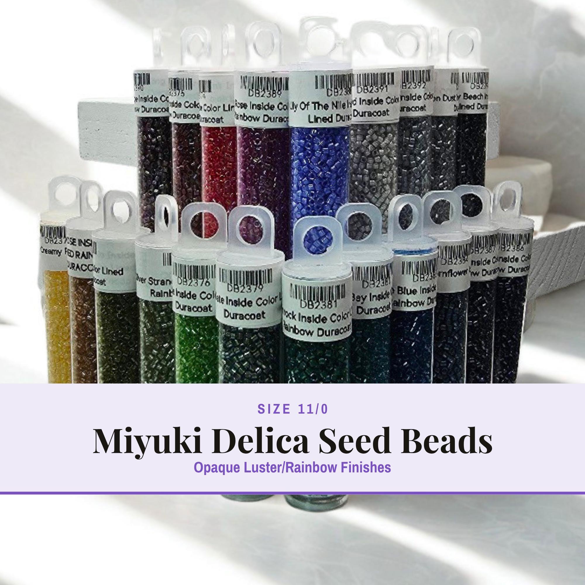 Miyuki Delica Matte Collection, Japanese Seed Beads 11/0 mix, matte luster beads for peyote, brick, loom beaders