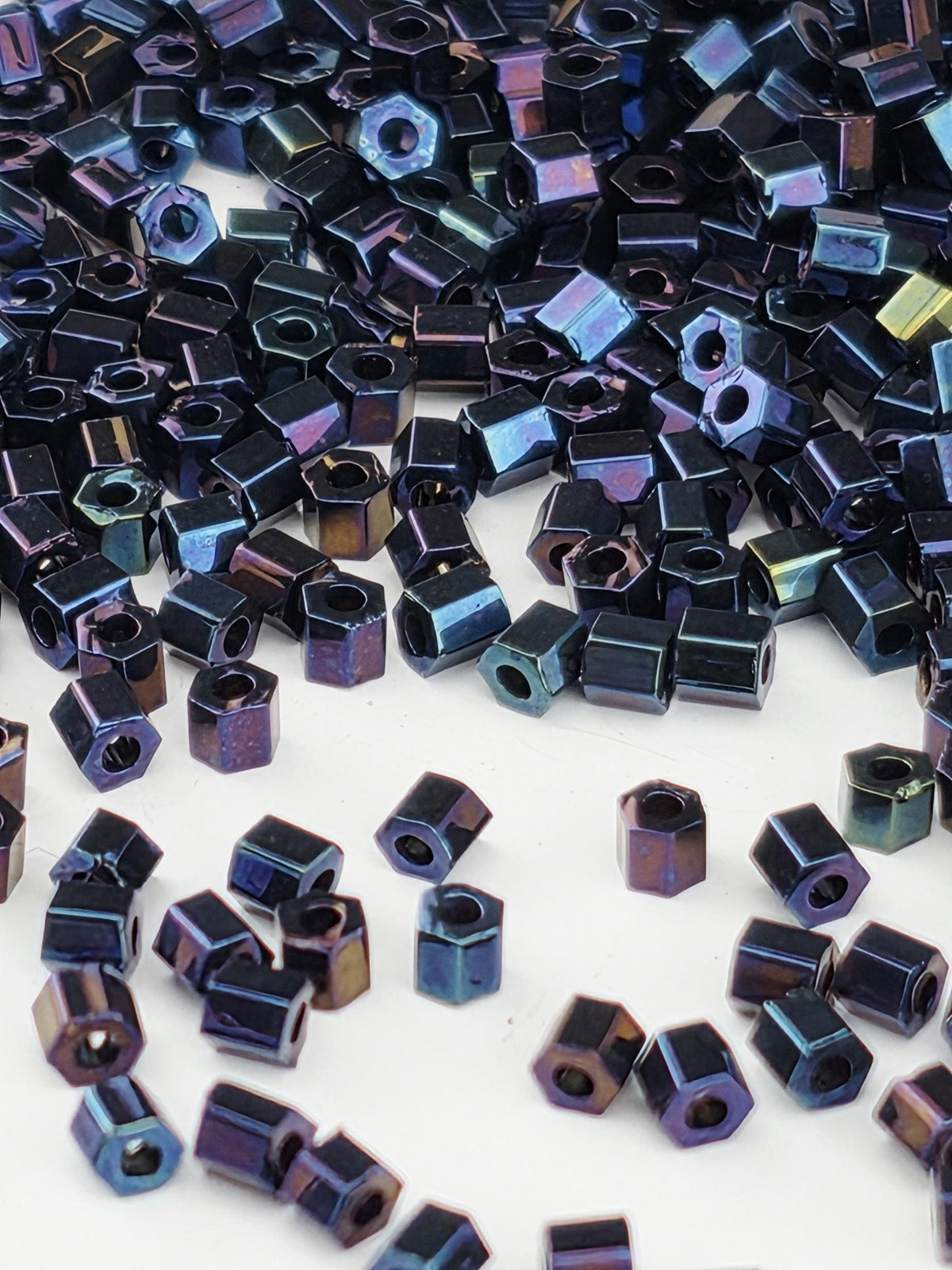 TOHO 11/0 Hex Seed Beads Metallic Nebula - 2.5 Inch Tube - Japanese Glass Beads for Jewelry Making, Beadweaving, Embroidery Supplies