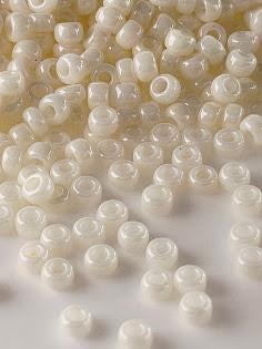 Miyuki Seed Beads 11/0: Eggshell Opaque Luster, 20g Pack