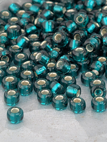 Emerald Green Miyuki Rocaille 6/0, Japanese Seed Beads | Glass | Bead Embroidery