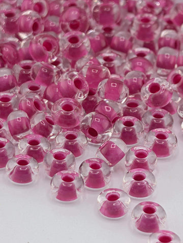 Pink Seed Beads Size 6/0, Opaque Czech Glass | Preciosa Ornela | Bead Weaving