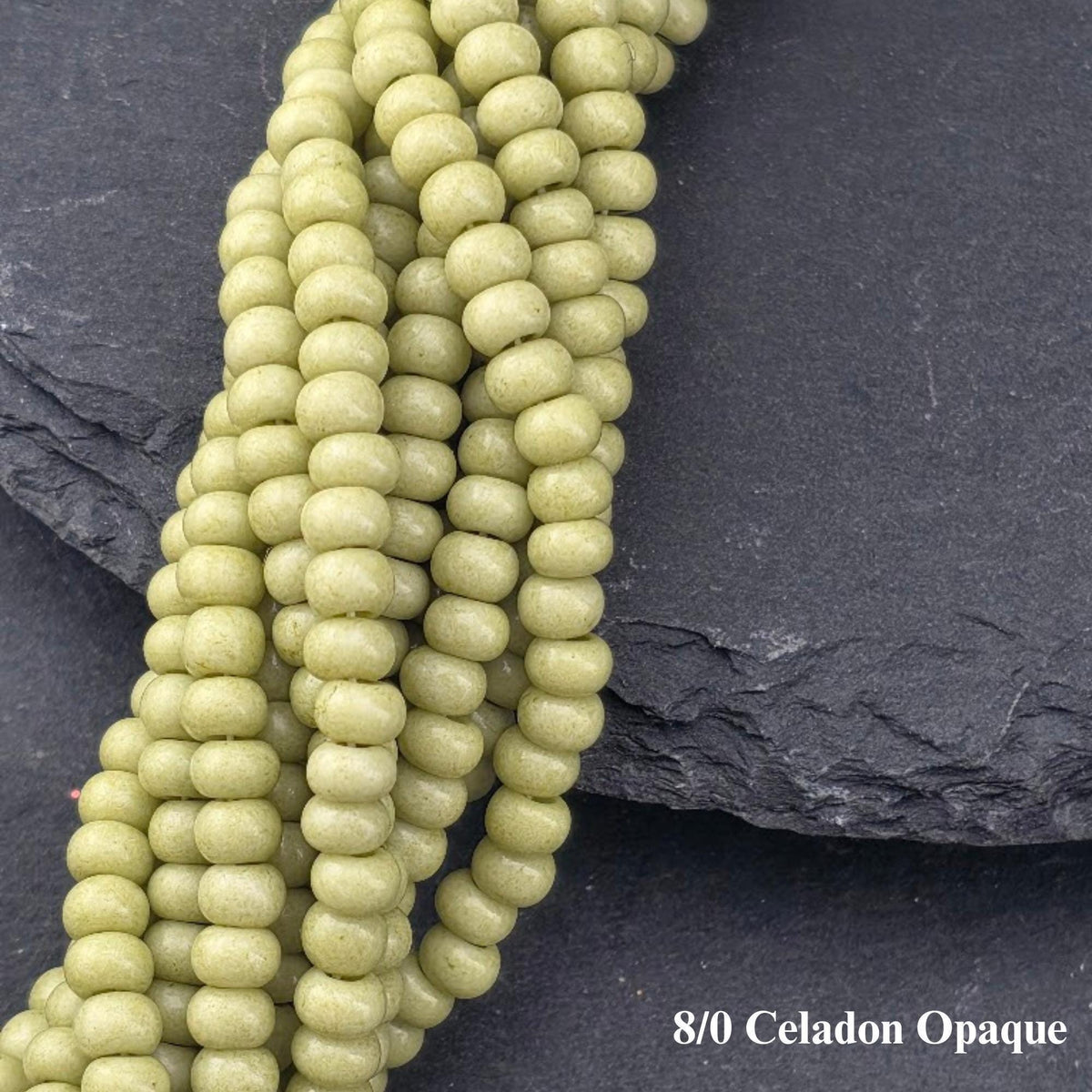 Preciosa Ornela 8/0 Czech Glass Seed Beads, Opaque | Half-Hank (6x 12" Strands) | 3mm Rocaille