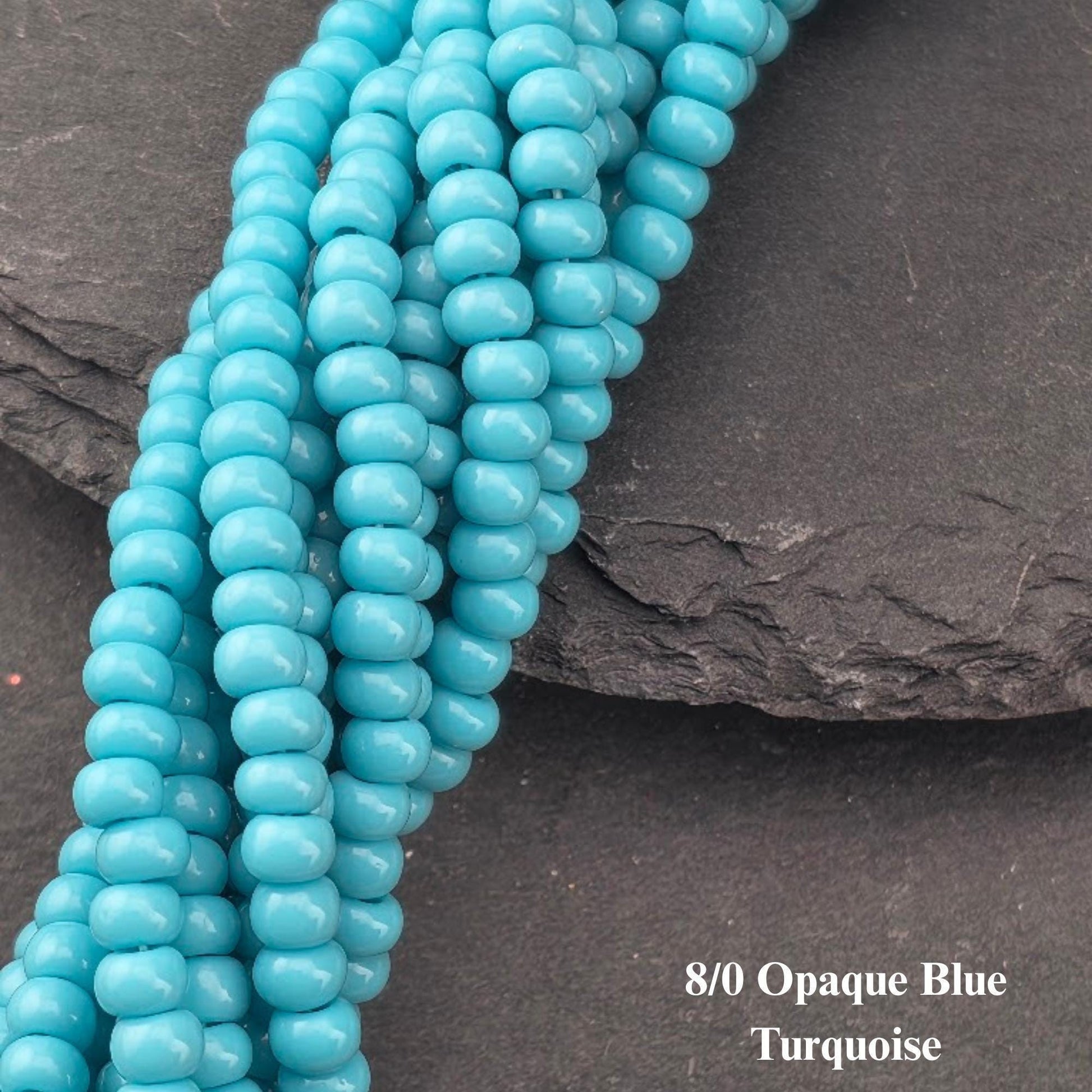 Preciosa Ornela 8/0 Czech Glass Seed Beads - Opaque Half-Hank (6x 12" Strands), 3mm Round Rocaille Beads for Jewelry Making & Beadweaving