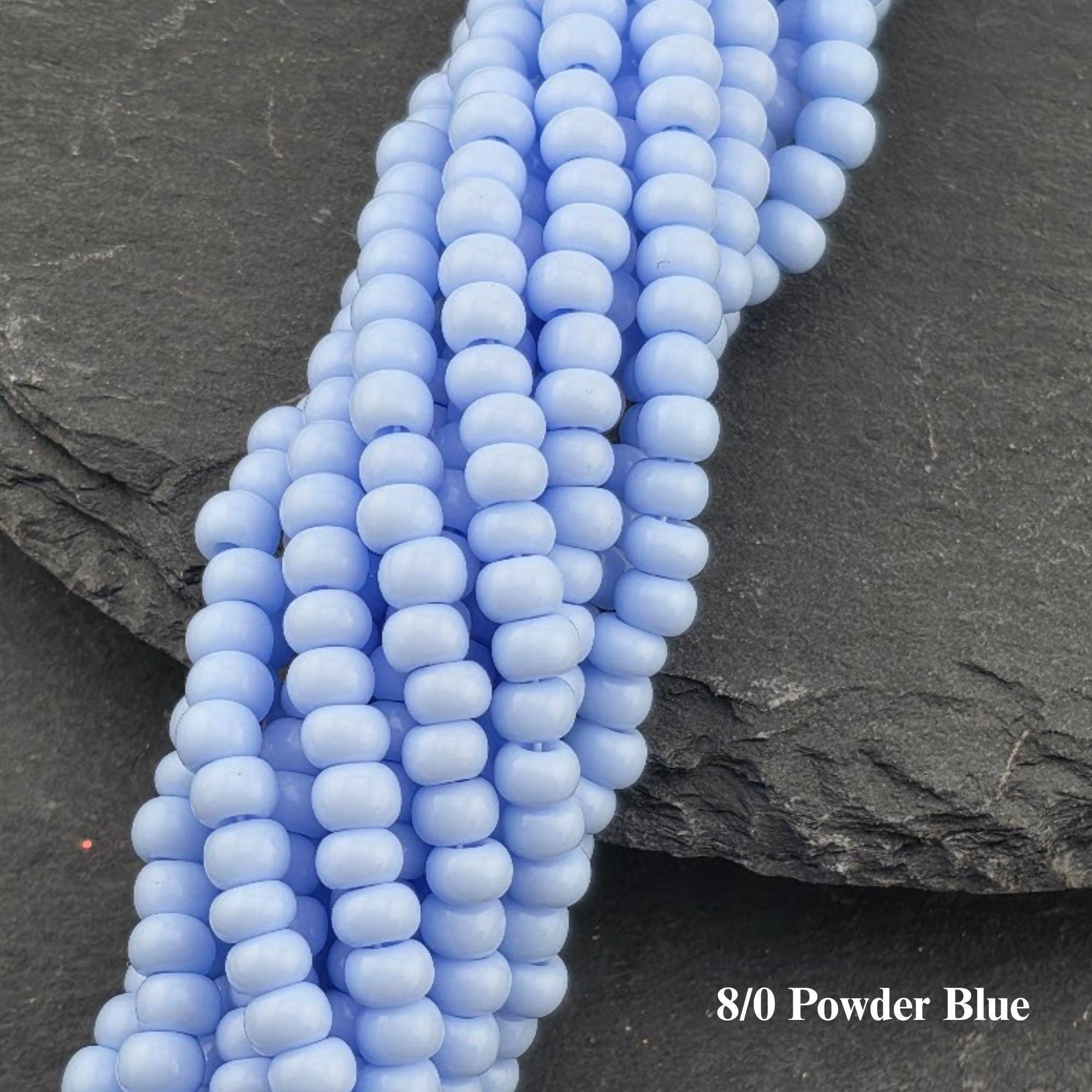 Preciosa Ornela 8/0 Czech Glass Seed Beads - Opaque Half-Hank (6x 12" Strands), 3mm Round Rocaille Beads for Jewelry Making & Beadweaving
