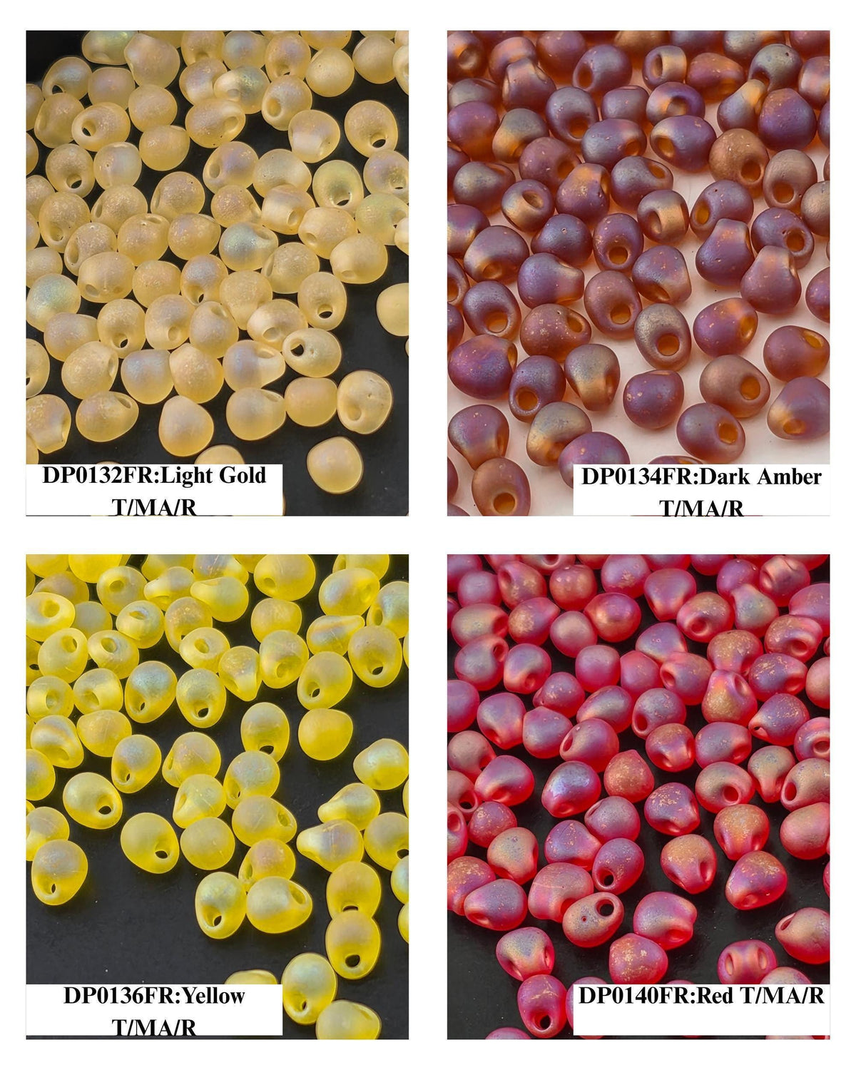 Miyuki Drop Beads 15g Tube, 3.4mm Japanese Glass | 44 Color Options – Bulk Bead Soup Supply