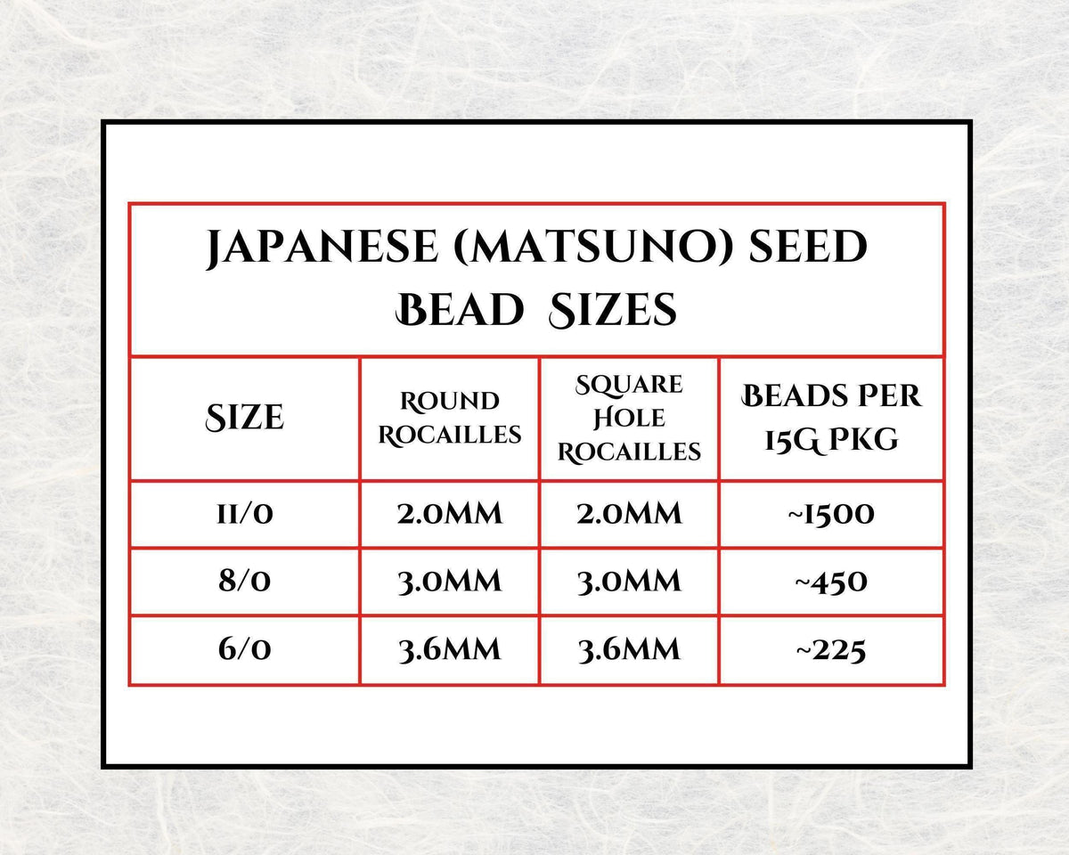 Transparent Grey Matsuno Seed Beads - Size 6, 15g Pack