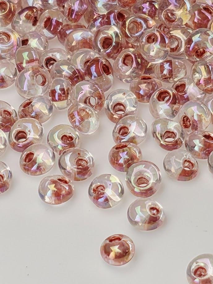 Toho Magatama Beads 3mm, Rainbow Crystal Inside-Color | Glass | Peyote Stitch