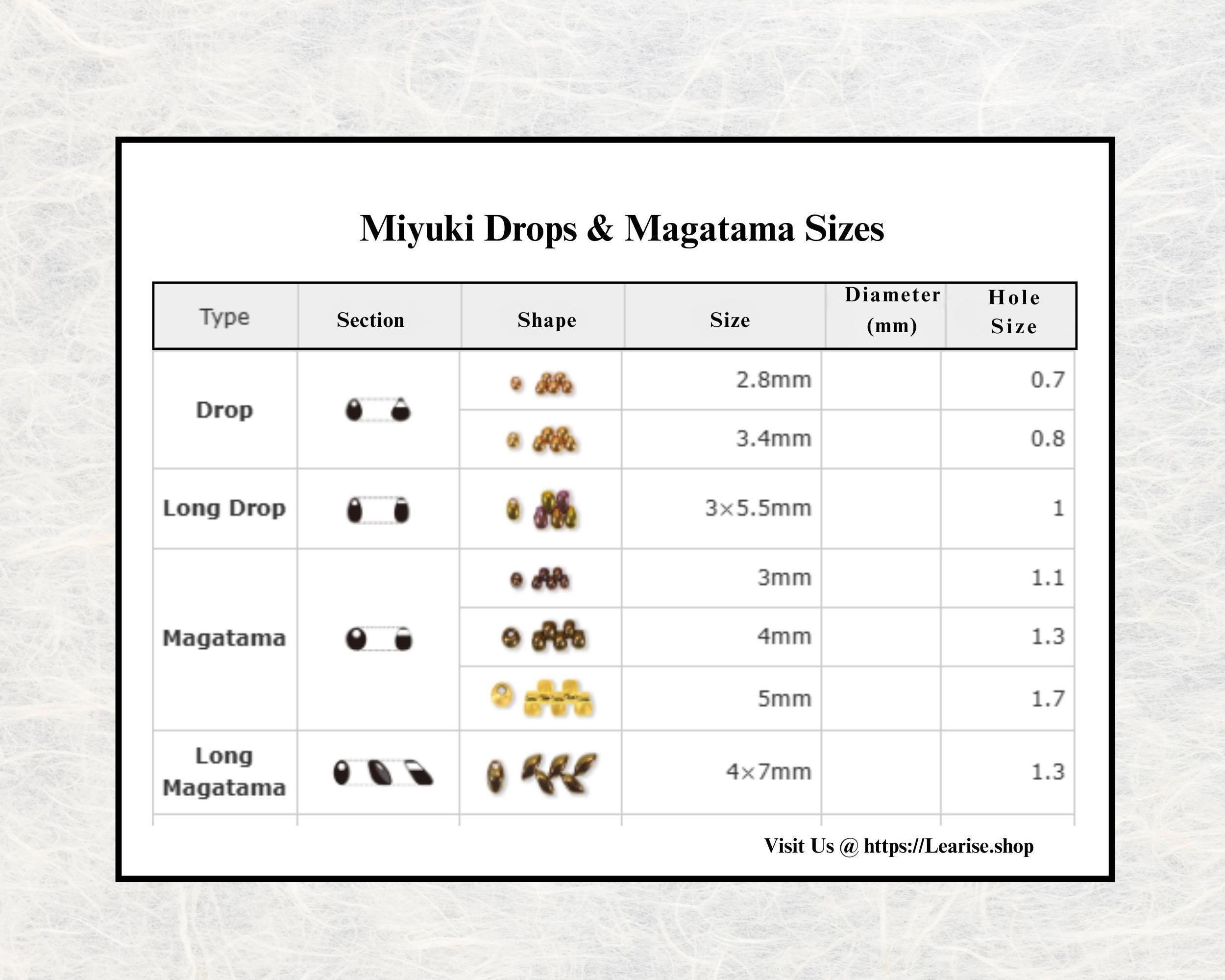 Miyuki Long Magatama Dark Olive Matte Rainbow Size 4x7mm 15g pkg