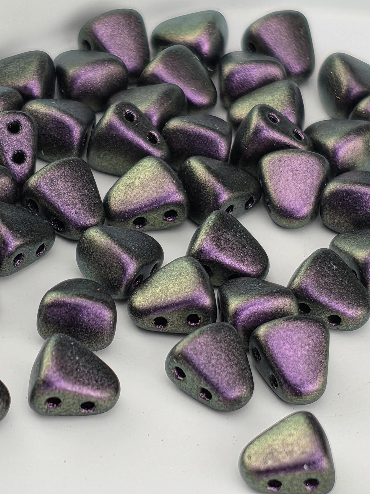 Japanese Seed Beads, 6x5mm Two Hole - Black Currant | Glass | 2.5 Tube