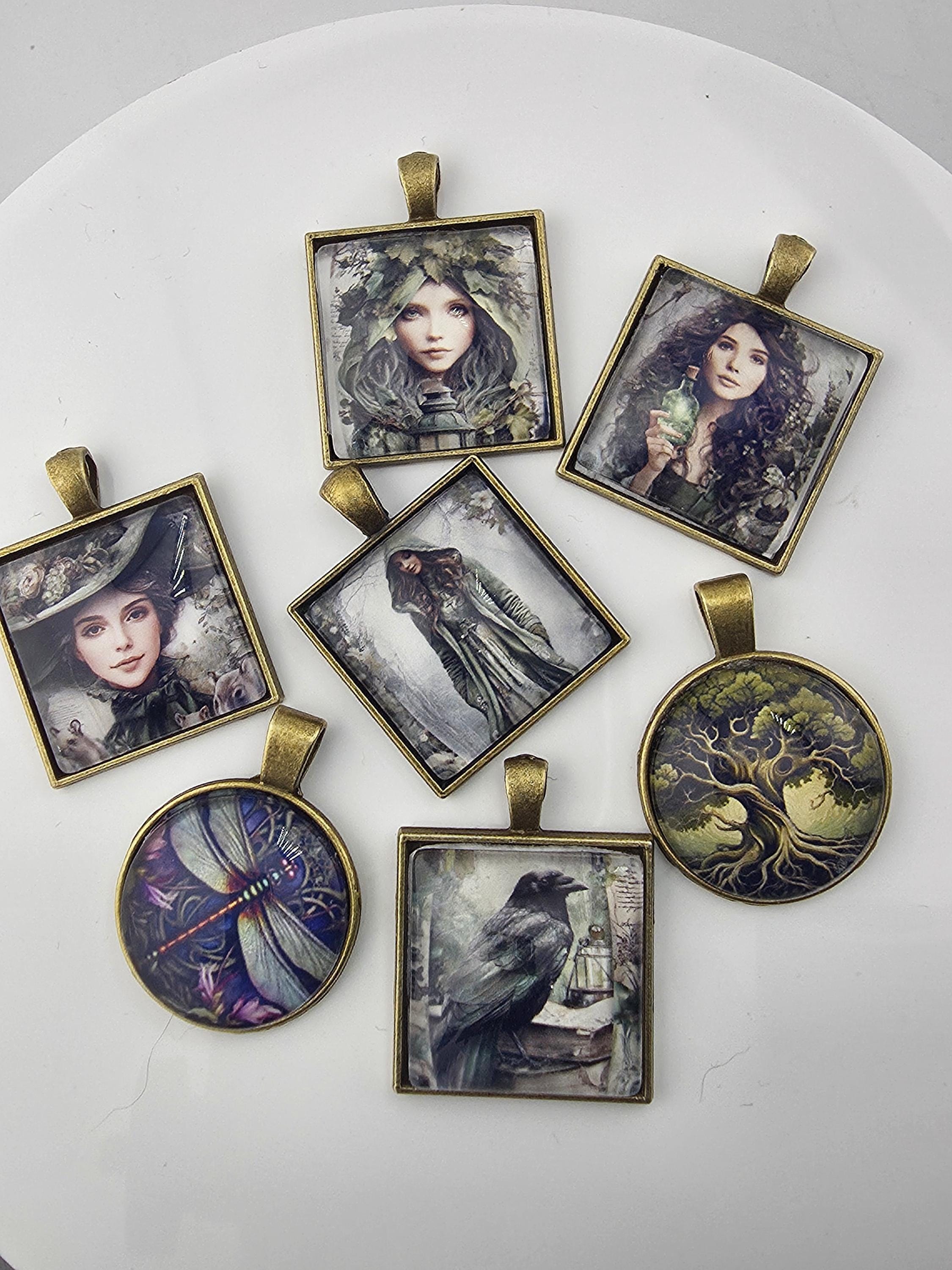 Velvet Reverie Bead Soup Mix | Emerald and Plum Glass Beads | Dragonfly and Fae Cabochon Pendants | DIY Jewelry Making | Learise Curated Mix