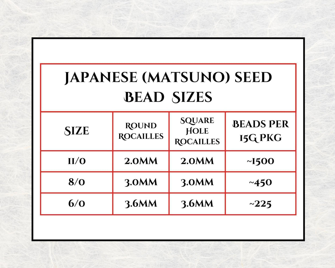 Japanese Seed Beads, Translucent Color Lined Glass - Red Matsuno 11/0 (2mm, 15g)