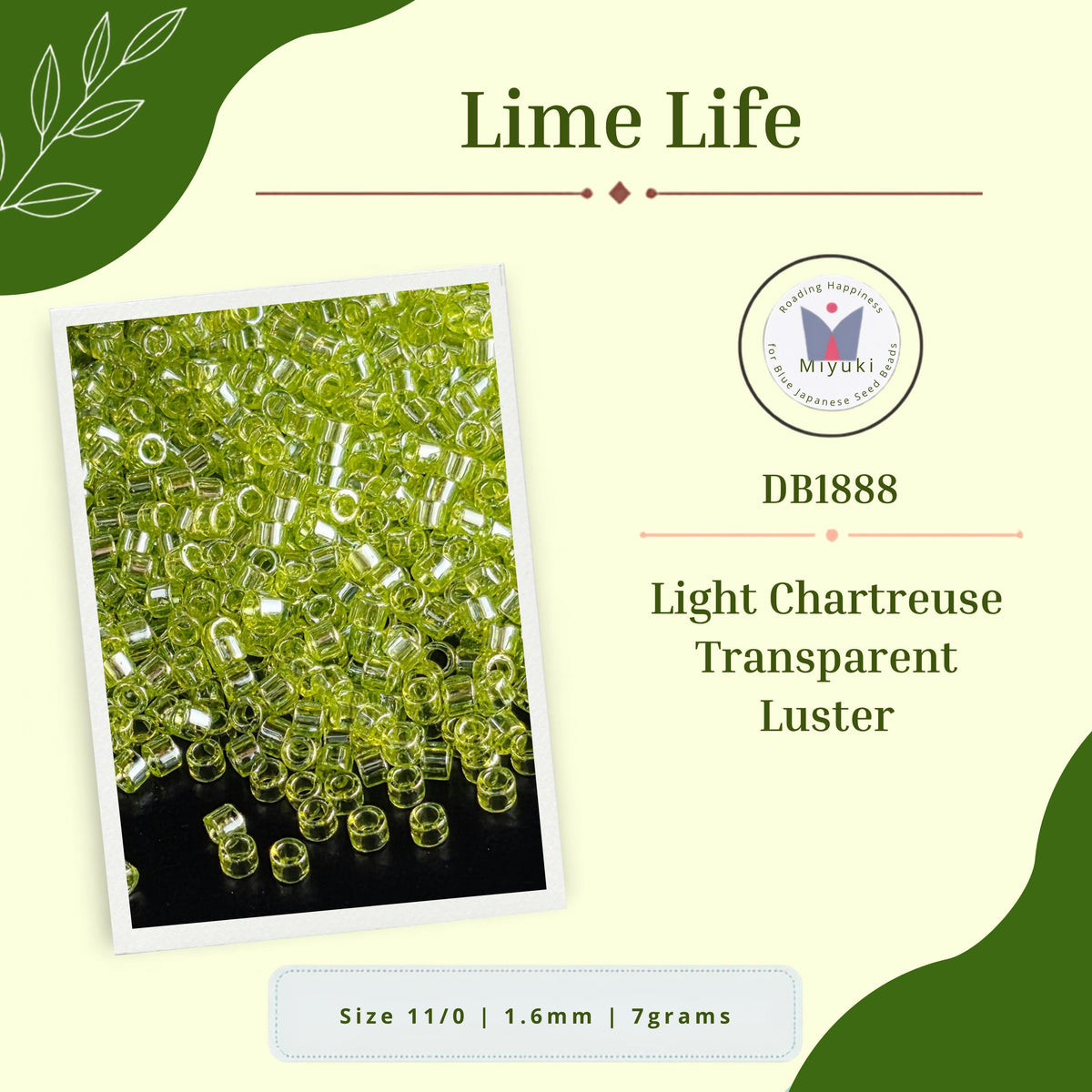 a collection of small, clear beads in various shades of green, arranged in a visually appealing manner.