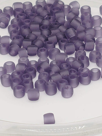 TOHO Round 6/0 Tube 2.5" : Transparent-Frosted Sugar Plum