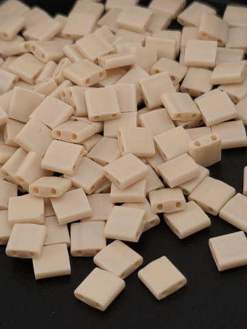 TL0493FR-Miyuki Tila Beads:Dark Flesh O/MA/R (7.5g pkg)