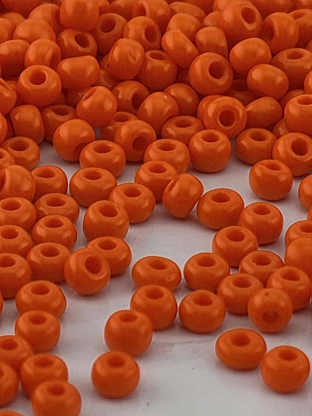Orange Seed Beads, Opaque Size 6/0 | Preciosa Czech Glass | Bead Weaving & Embroidery