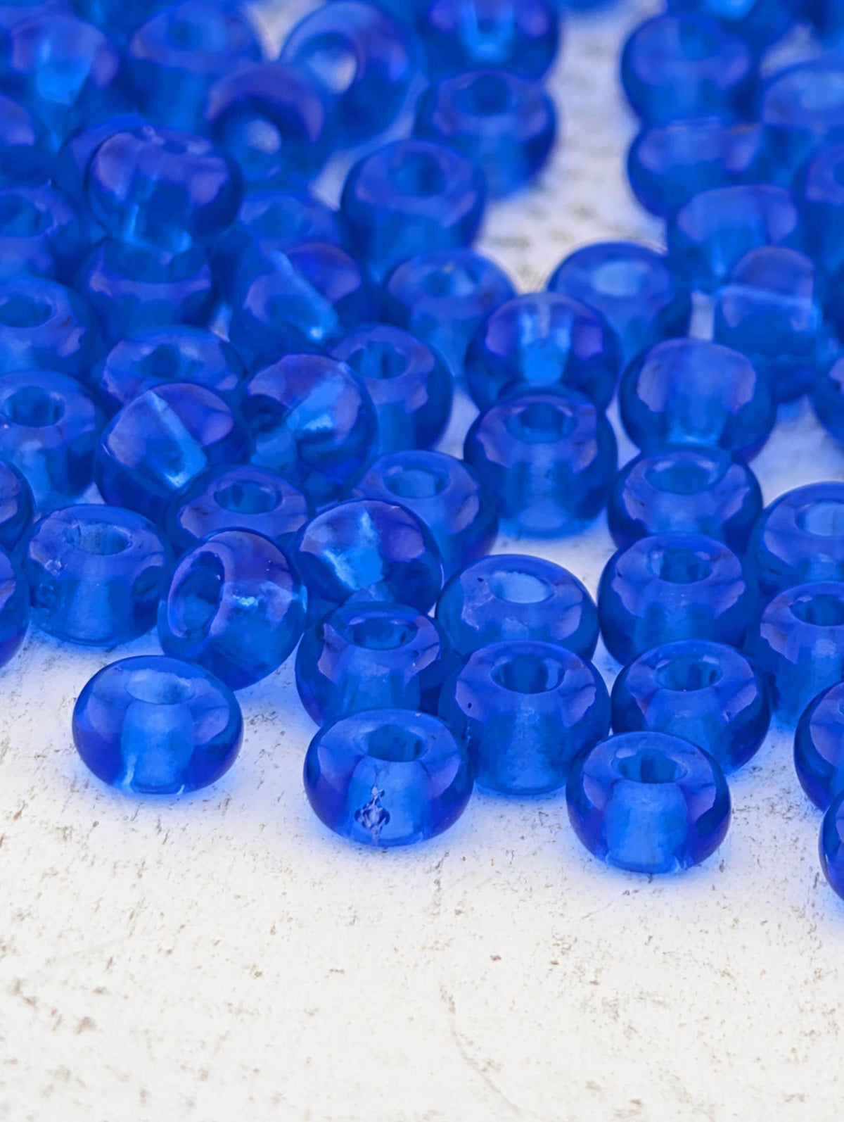 Transparent Cobalt Size 6/0 Seed Beads, Preciosa Czech Glass | Bead Weaving, Embroidery