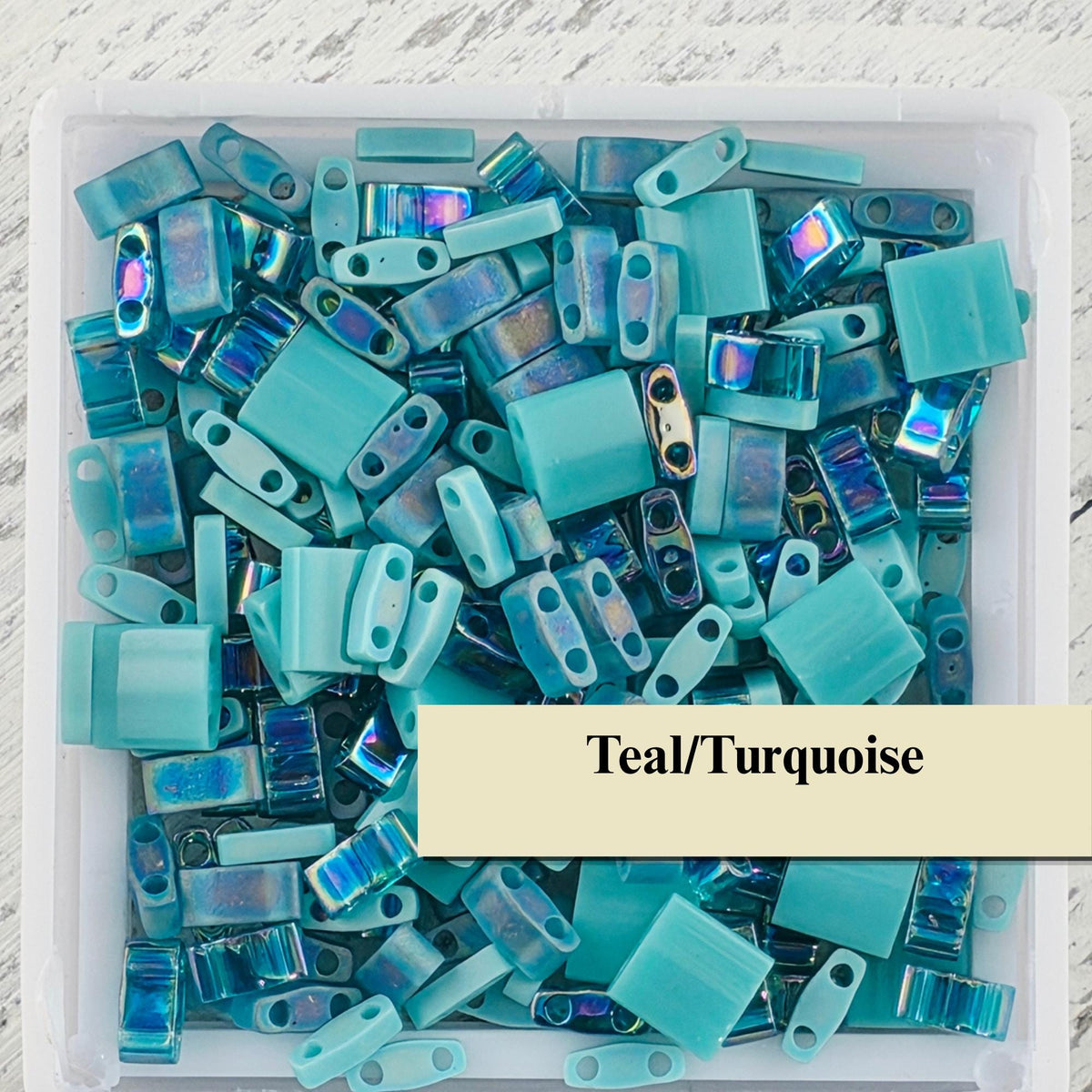 Monochrome Tila Bead Bundle | 11 Miyuki Tila, Half-Tila, Quarter-Tila Mixes | Tonal Rainbow Collection for Bead Weaving & Embroidery