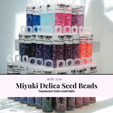 Miyuki Delica Seed Beads: Satin Finish, 6g for Jewelry Making