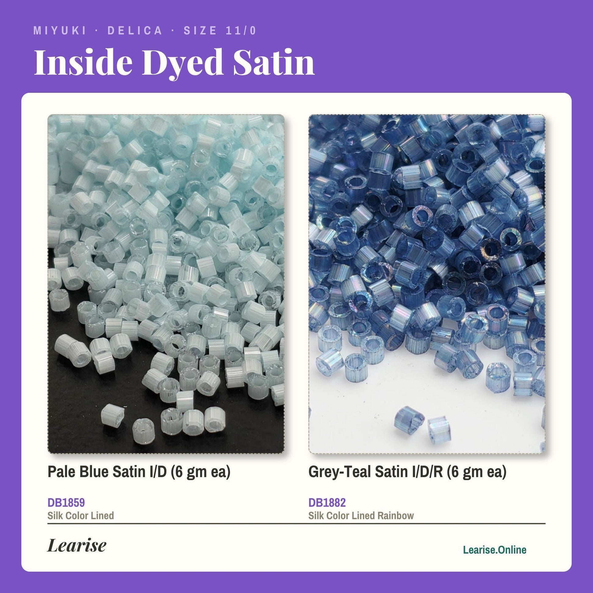 Miyuki Delica Seed Beads: Satin Finish, 6g for Jewelry Making
