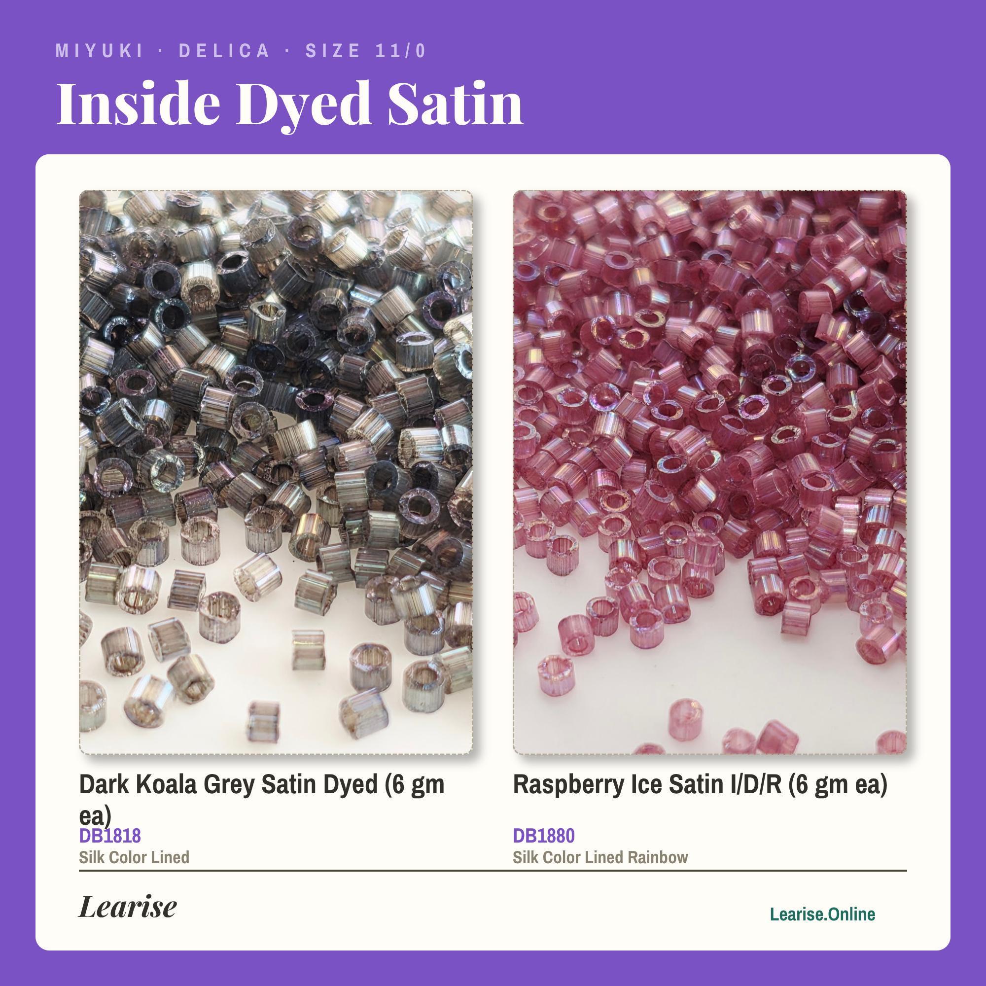Miyuki Delica Seed Beads: Satin Finish, 6g for Jewelry Making