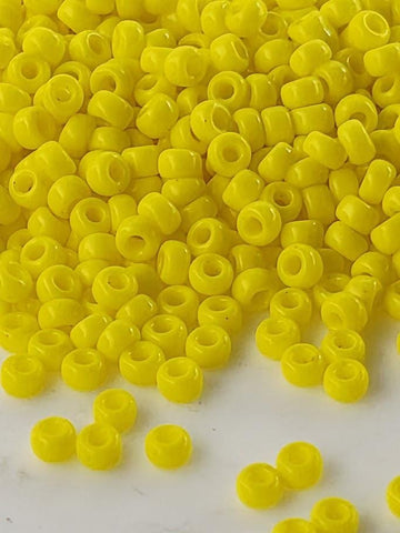 Miyuki Yellow Opaque Seed Beads - 11/0 Size, 20g Pack