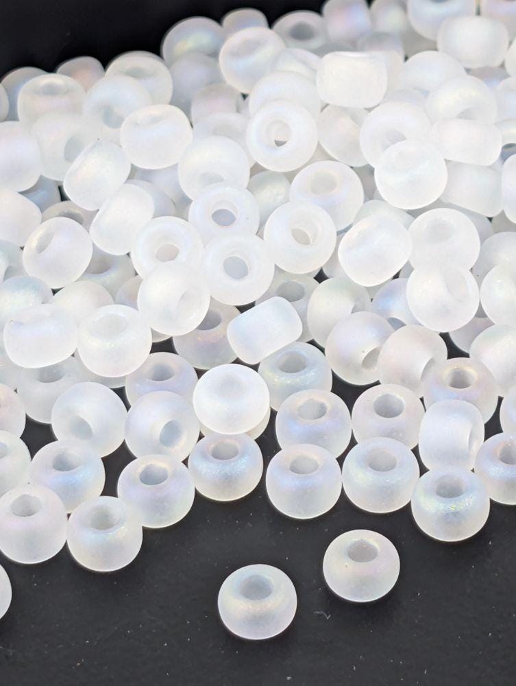 Crystal Transparent Matte Rainbow Rocaille | 6/0 | Miyuki - 15g pkg