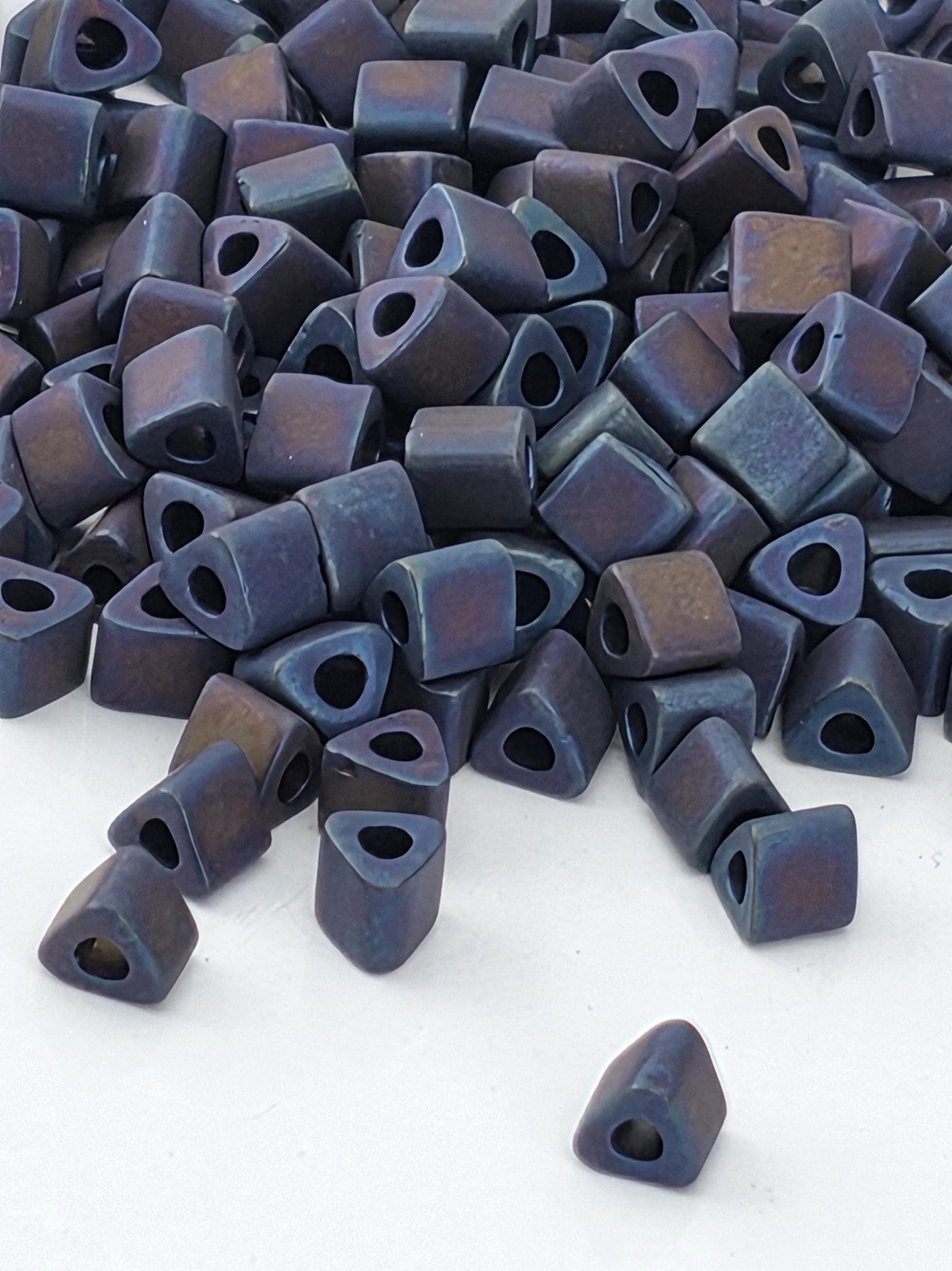 Frosted Metallic Nebula | Triangle Size 8/0 | TOHO | 2.5" Tube