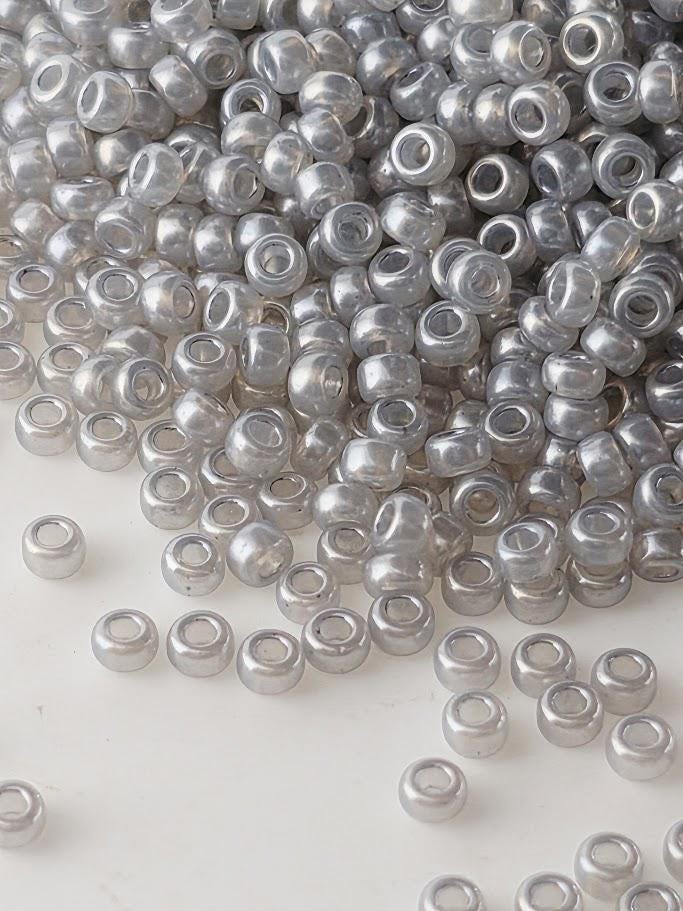 Miyuki Seed Beads: 11/0 Ceylon Grey Smooth Glass - 20g Pack