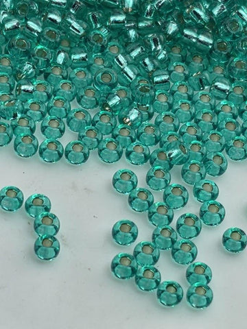 Miyuki Seed Beads 11/0 - Dark Aqua Silver Lined, 20g Pack