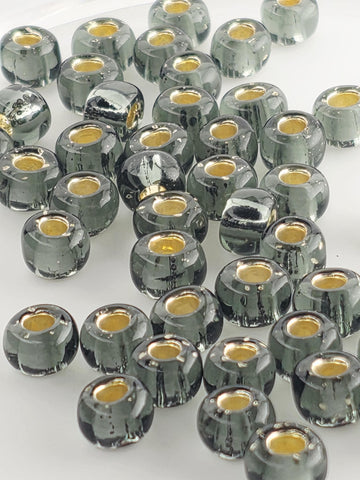 TOHO Round 3/0 Tube 2.5" : Silver-Lined Gray