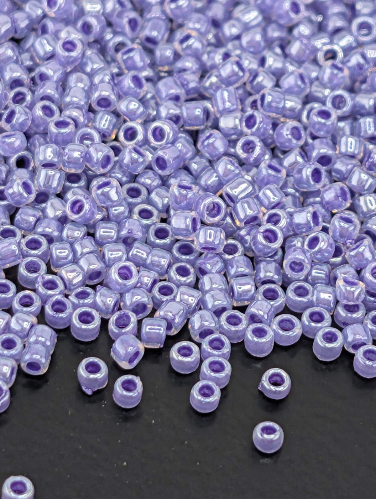 TOHO Round 15/0 Tube, Ceylon Gladiola Glass Seed Beads | Japanese Craft Supplies | 2.5