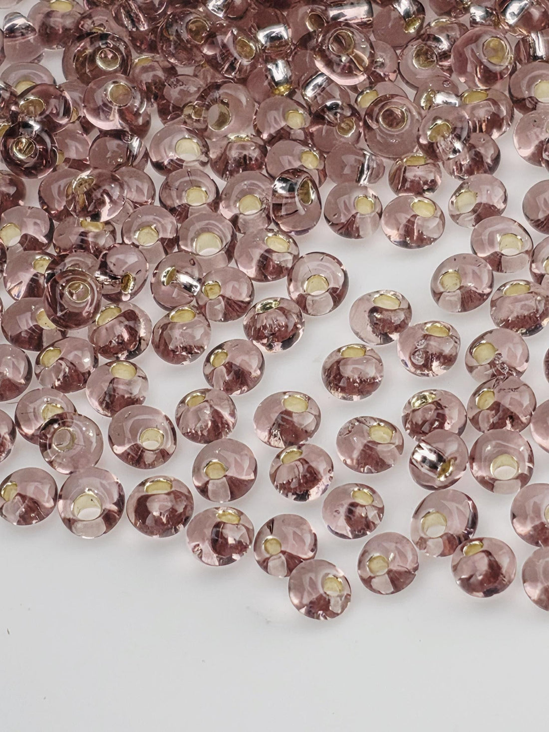TOHO Magatmas 3mm Tube 2.5" : Silver-Lined Lt Amethyst