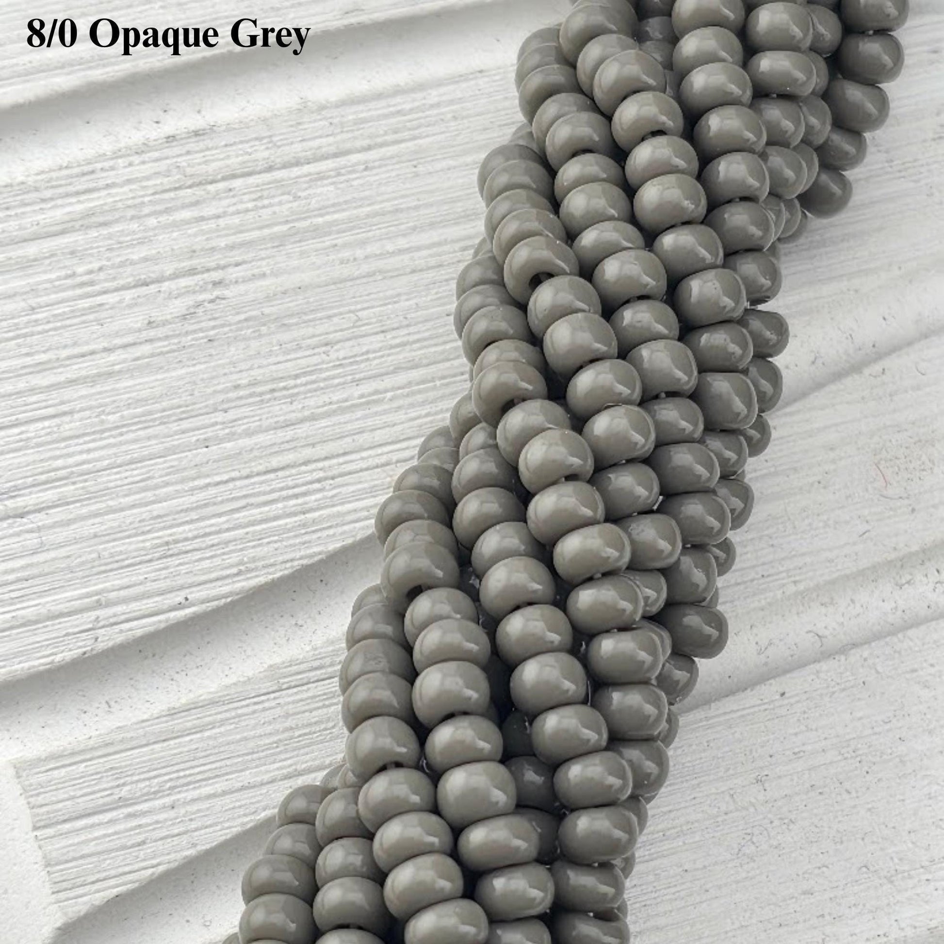 Preciosa Ornela 8/0 Czech Glass Seed Beads - Opaque Half-Hank (6x 12" Strands), 3mm Round Rocaille Beads for Jewelry Making & Beadweaving