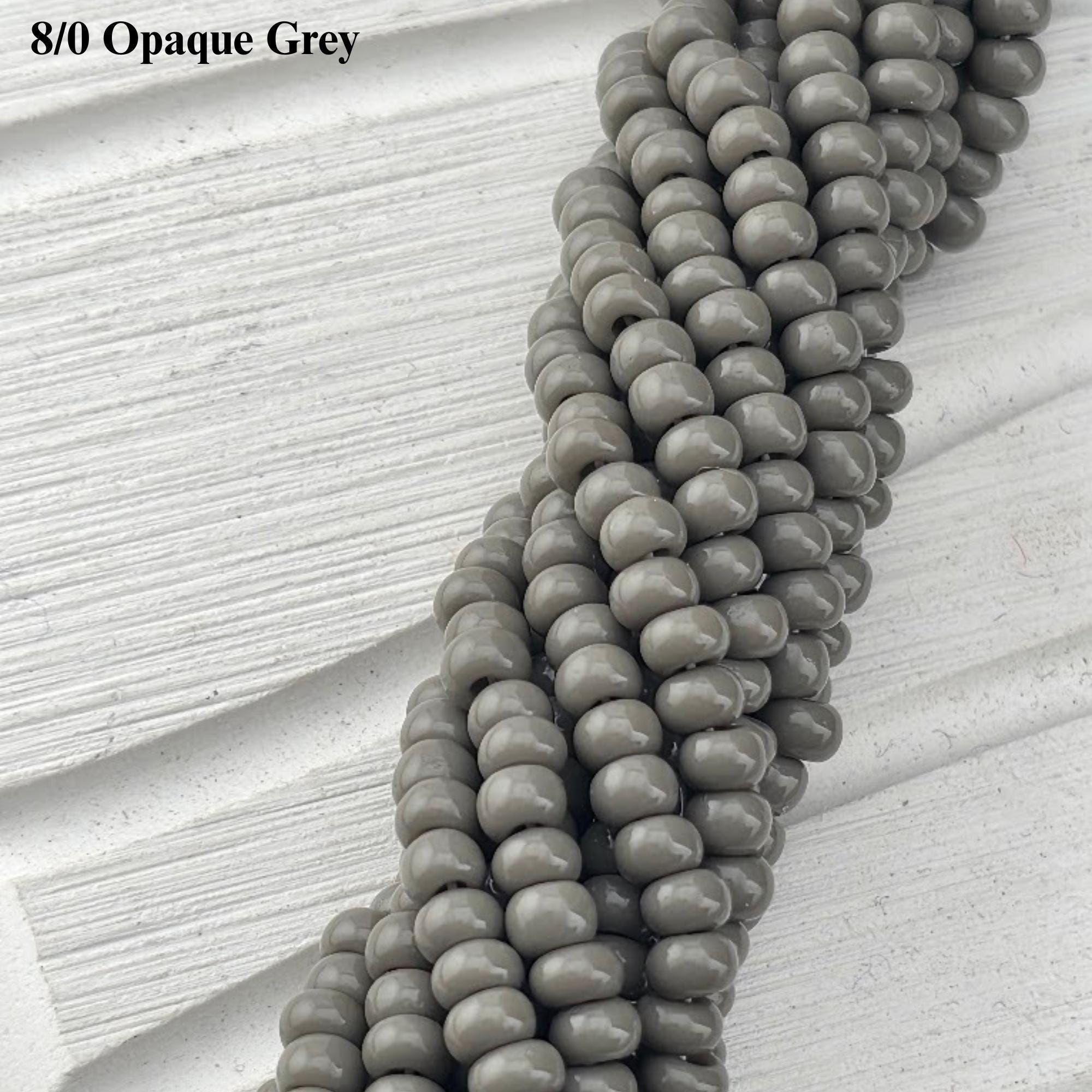 Preciosa Ornela 8/0 Czech Glass Seed Beads - Opaque Half-Hank (6x 12" Strands), 3mm Round Rocaille Beads for Jewelry Making & Beadweaving