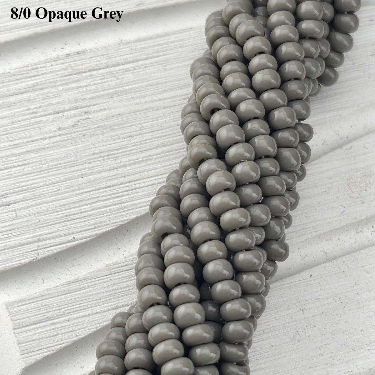 Preciosa Ornela 8/0 Czech Glass Seed Beads, Opaque | Half-Hank (6x 12" Strands) | 3mm Rocaille
