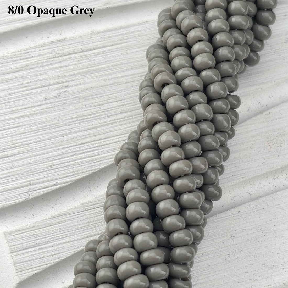 Preciosa Ornela 8/0 Czech Glass Seed Beads, Opaque | Half-Hank (6x 12" Strands) | 3mm Rocaille