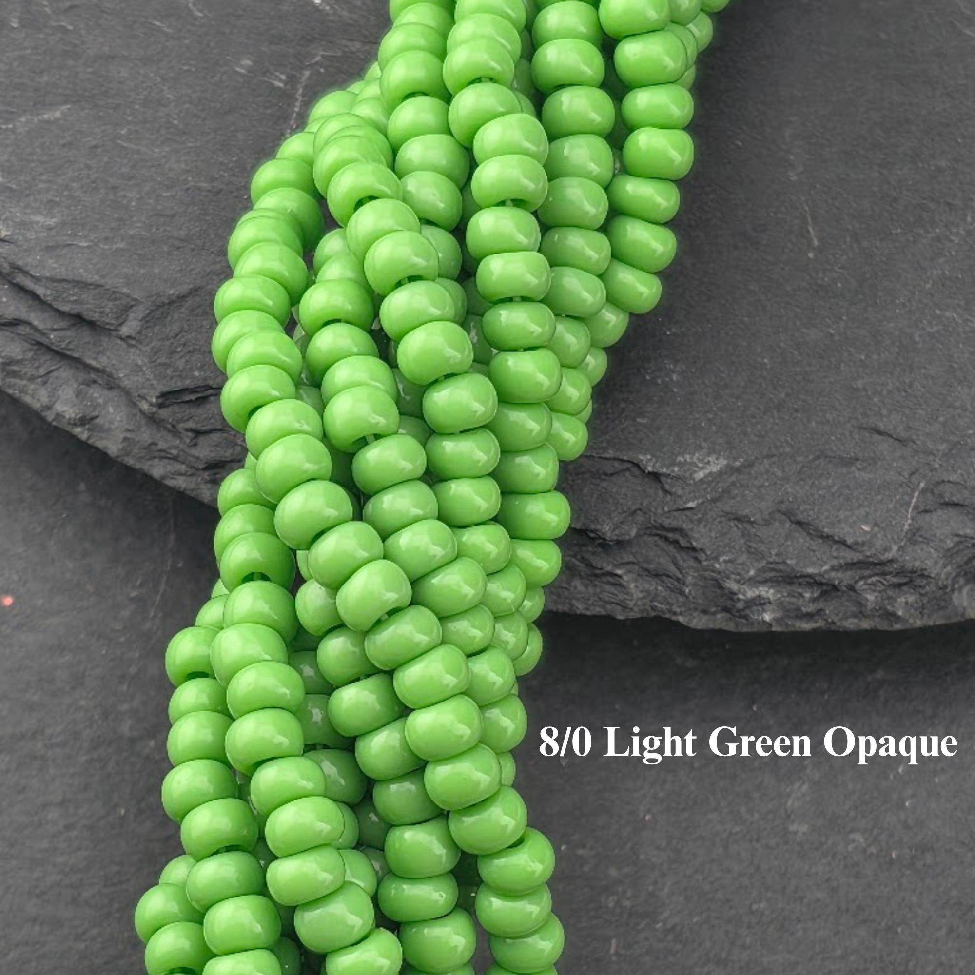Preciosa Ornela 8/0 Czech Glass Seed Beads - Opaque Half-Hank (6x 12" Strands), 3mm Round Rocaille Beads for Jewelry Making & Beadweaving
