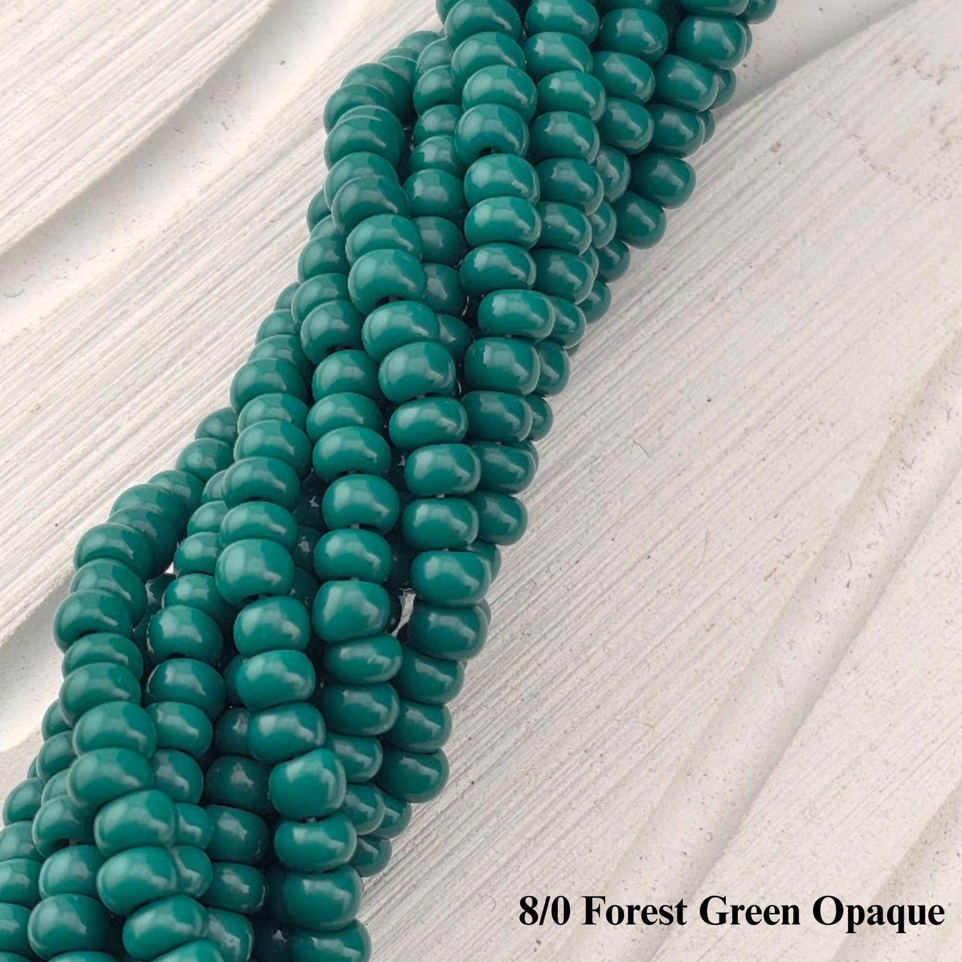 Preciosa Ornela 8/0 Czech Glass Seed Beads - Opaque Half-Hank (6x 12" Strands), 3mm Round Rocaille Beads for Jewelry Making & Beadweaving