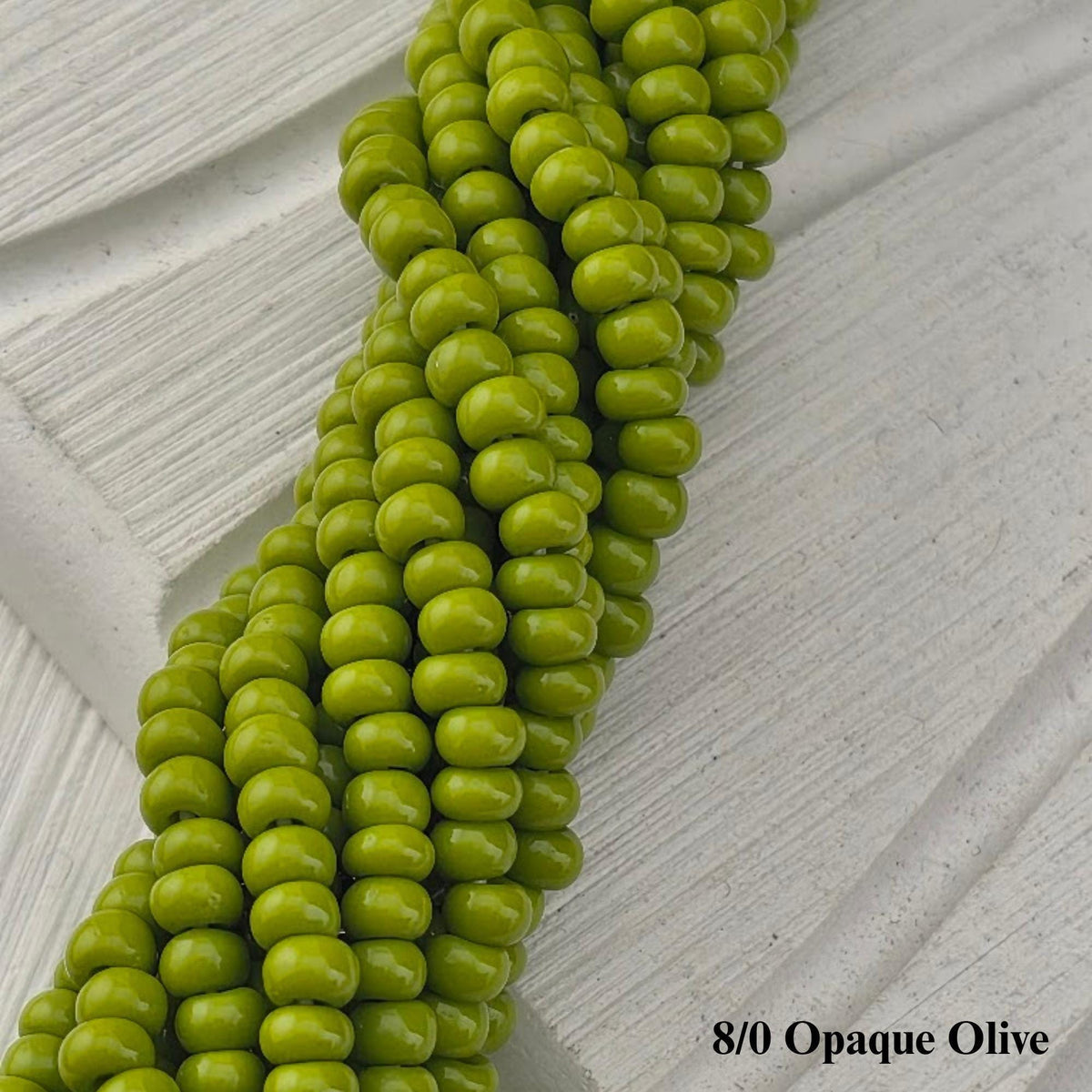 Preciosa Ornela 8/0 Czech Glass Seed Beads, Opaque | Half-Hank (6x 12" Strands) | 3mm Rocaille